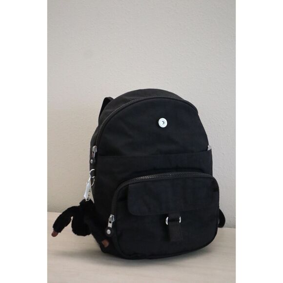 Kipling KI9450 Unisex Small Black Tonal Queenie Backpack - Picture 8 of 12